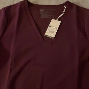 NWT Figs Casma 3 pocket Deep Purple